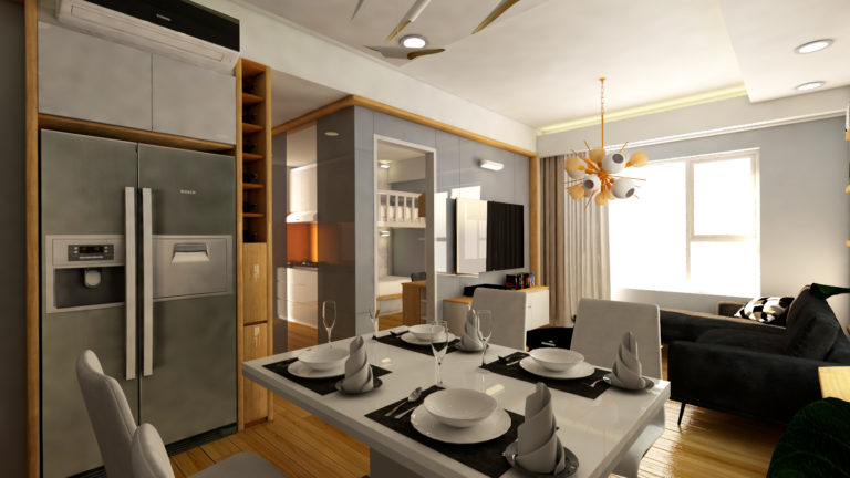 Thiết kế nội thất chung cư e-home